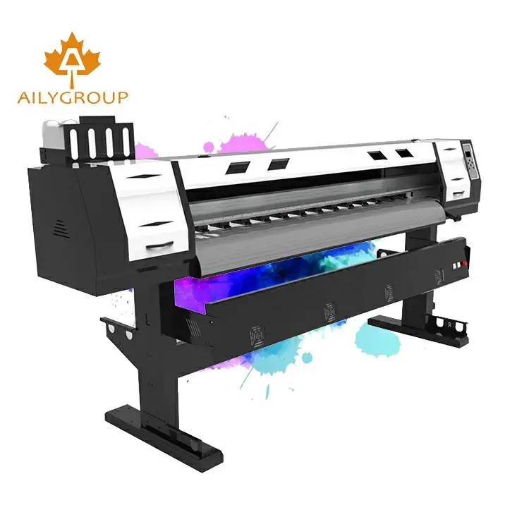 Aily grupo o melhor preço grande formato 1.8m dx7/dx5 cabeça eco solvente impressora 1 inkjet plotter