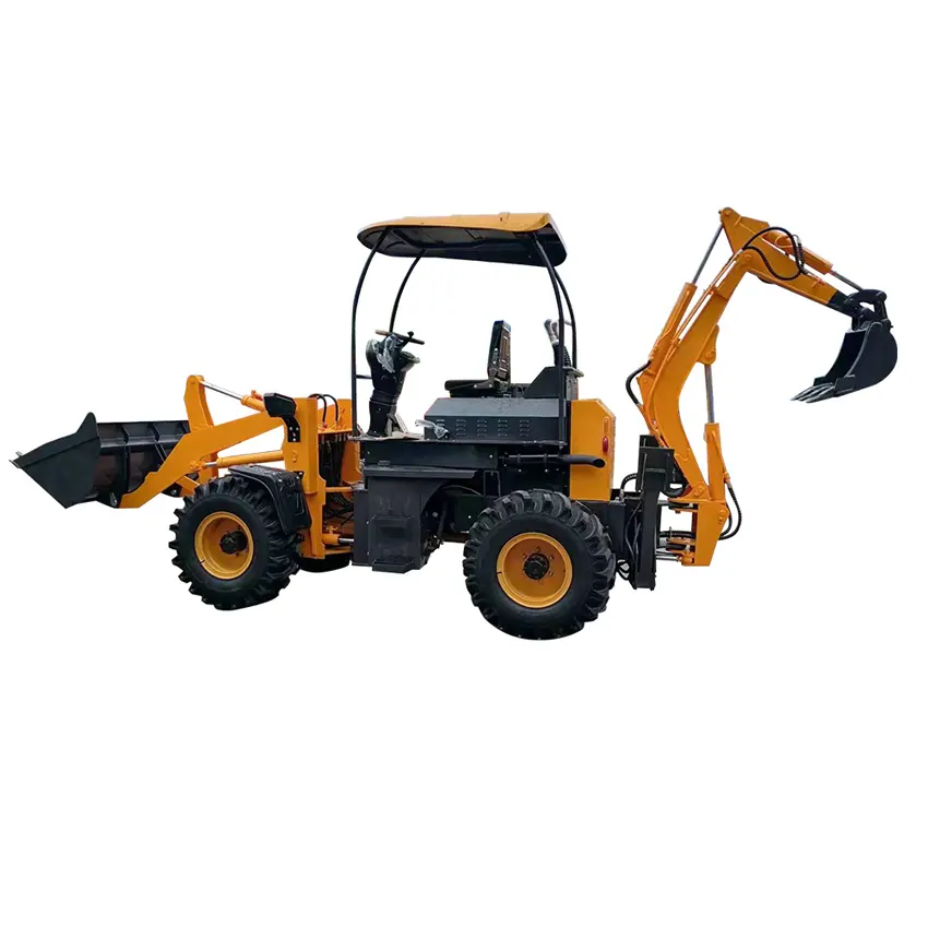 Mini Backhoe Tractor With Front End Loader Diesel Loader Bearing Backhoe Loader For Sale