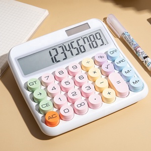 12ビットカラフルなキー計算機電子デスクトップかわいい新しい計算オフィスギフトLCD計算機ファッションメカニカルキー - Product Image 1