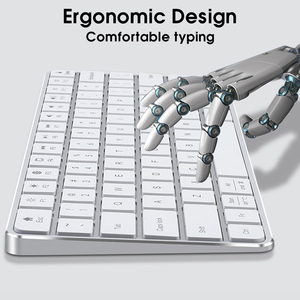 SAMA Custom Magic <strong>Keyboard</strong> Aluminum Alloy Metal Mini Portable Mac Notebook Laptop Multimedia <strong>Computer</strong> <strong>Wireless</strong> <strong>Keyboards</strong> - Product Image 4