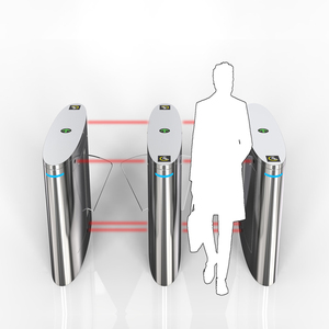 2025 nueva llegada Alta Seguridad ESD Flap torniquete puerta eléctrica Auto Swing Barrier Puerta de Control de acceso - Product Image 1