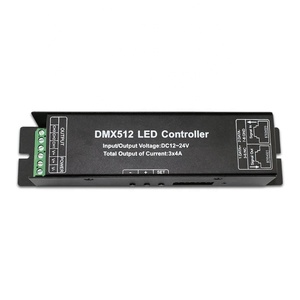 3/4 Channels <strong>DMX512</strong> <strong>Decoder</strong> 12V 24V Max 5Ax3CH RGB <strong>LED</strong> Controller Common Anode DMX Dimmer <strong>Output</strong> to RGB <strong>LED</strong> Light - Product Image 4