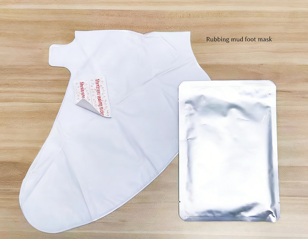 Masque pour les pieds à la boue frottant