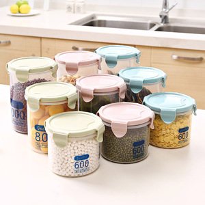 1500ml 1000ml 800ml 600ml積み重ね可能な密閉型食品収納ボックス透明冷蔵庫キッチンオーガナイザーセットプラスチックジャー - Product Image 6
