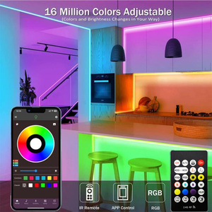 LED-Licht leiste RGB LED Hintergrund beleuchtung TV Music Sync für Bluetooth APP RF-Fernbedienung 10mm für Home Ambient Lighting Gaming - Product Image 5