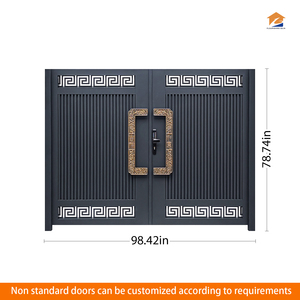 Ngang riêng tư sân tùy chỉnh cổng đơn giản phong cách nhà máy Cung cấp cổng nhôm cho sân vườn - Product Image 3