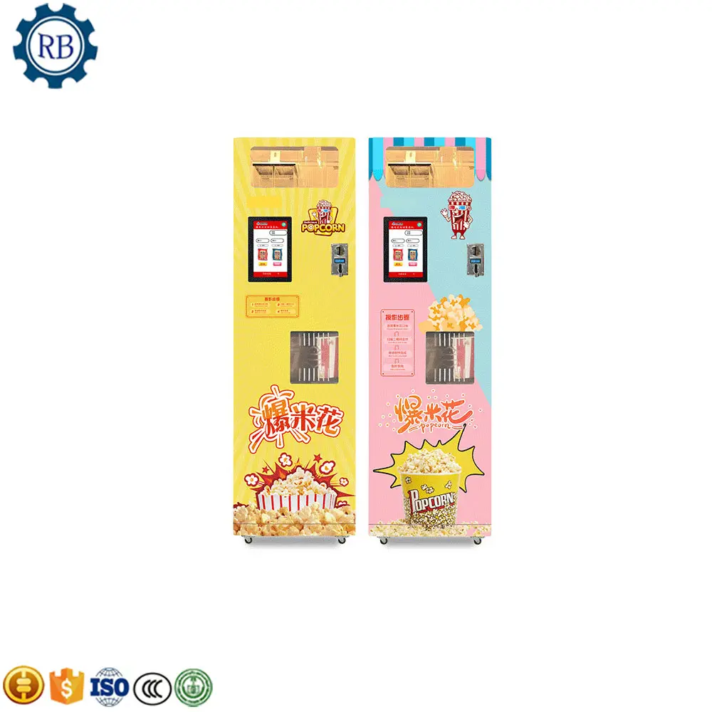 Máquina De Pipoca De Ar Quente De Saúde Comercial para Pequenas Empresas Máquina De Venda Automática De Milho Pop Caramelo Sem Óleo Necessário