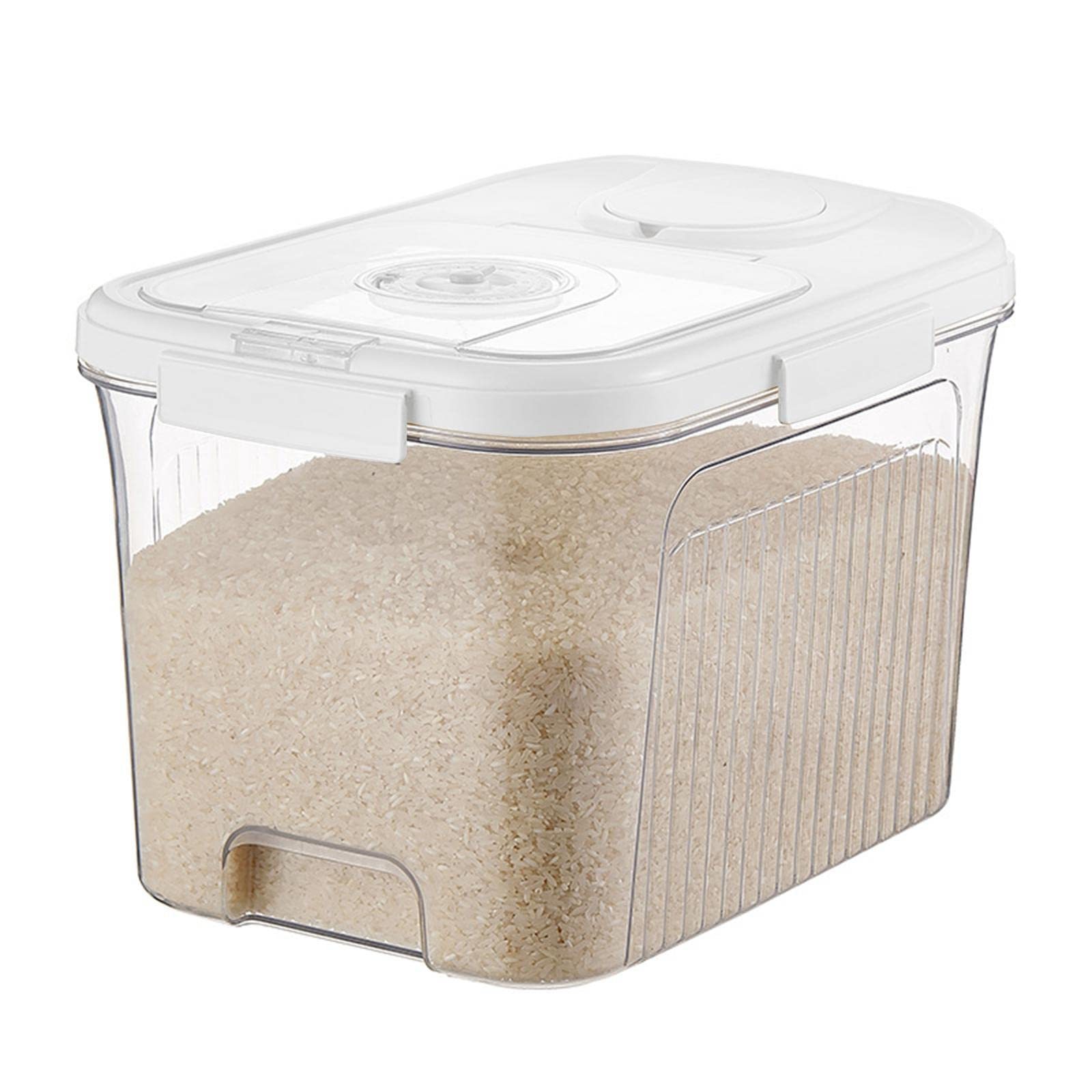 Seau de stockage de riz en plastique de 16 kg