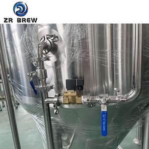 1000L Stainless Steel Jacketed Conical Fermenter Tank for Craft Beer/Kombucha Brewing Equipment, Conical Beer Fermentation Tank