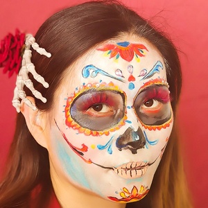 Uper-Kit de pintura corporal para niñas, kit de maquillaje de colores brillantes en la oscuridad