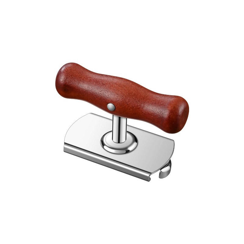 Wooden handle cap screwing device