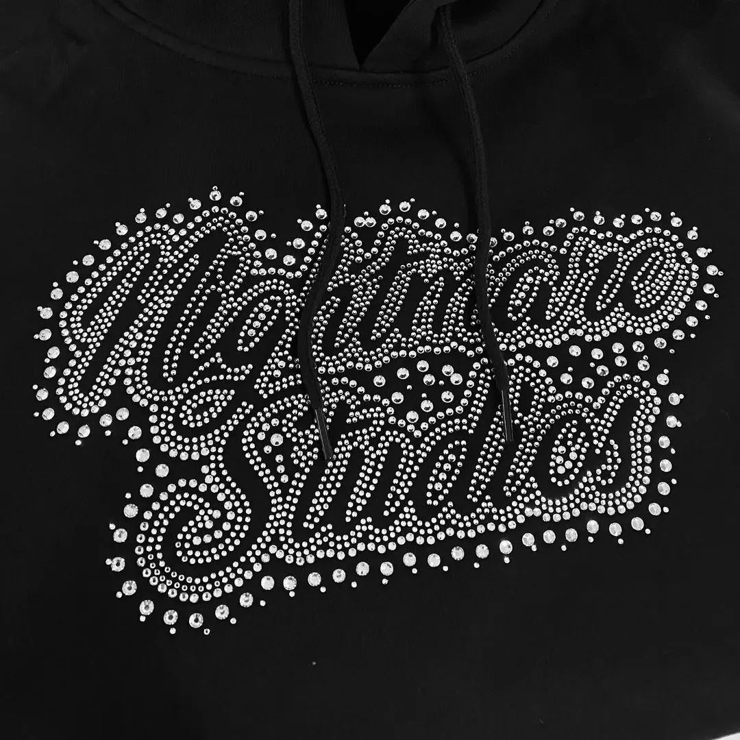 Feito sob encomenda para desenhos de camisetas, borboleta, arte, logotipo, forma a laser, moletom, diamante, brilhante, strass, ferro, transferência de calor