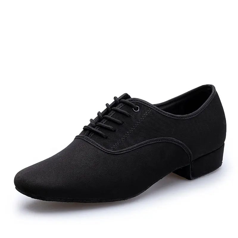 Zapatos de baile latino para hombre, calzado moderno de tela Oxford con fondo de cuero, talla grande, estilo internacional