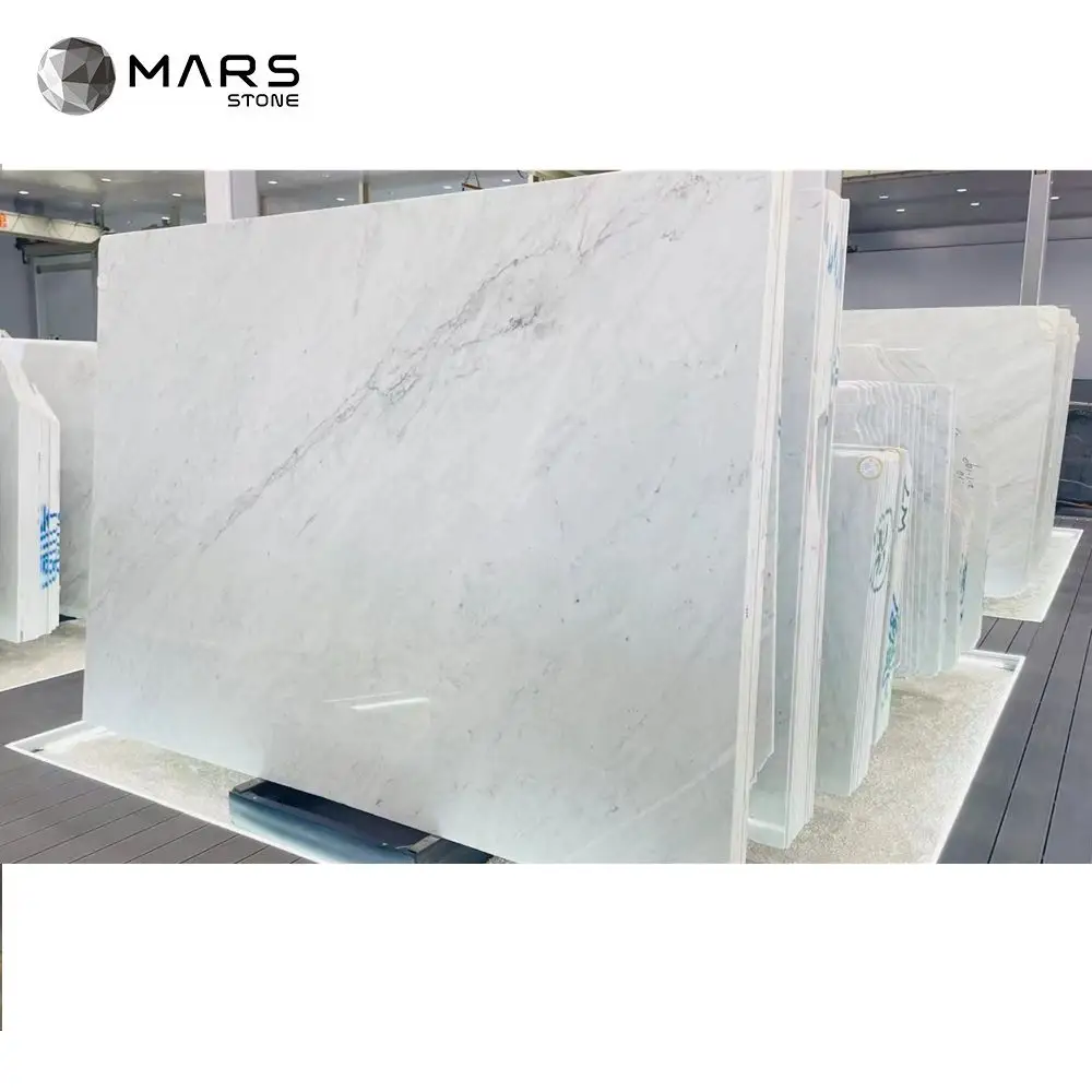 Itália Original Bianco Carrara Pedra De Mármore Branco Para Pisos Telhas E Decoração De Revestimento De Parede Interior