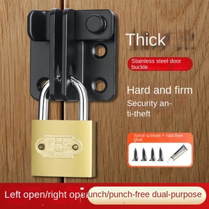 <span class=keywords><strong>Key</strong></span> mở khóa cách dày thép không gỉ Bolt khóa chống trộm cửa Latch cho cửa sổ bằng gỗ sắt đồ nội thất mở ổ khóa - Product Image 5