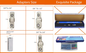 ประแจสี่เหลี่ยม1/4 ''3/8 & 1/2'', ประแจชดเชยกล่องเครื่องมือเครื่องมือขนาด15.4นิ้วชุดเครื่องมือช่างประแจชุดแรงกระแทก - Product Image 5