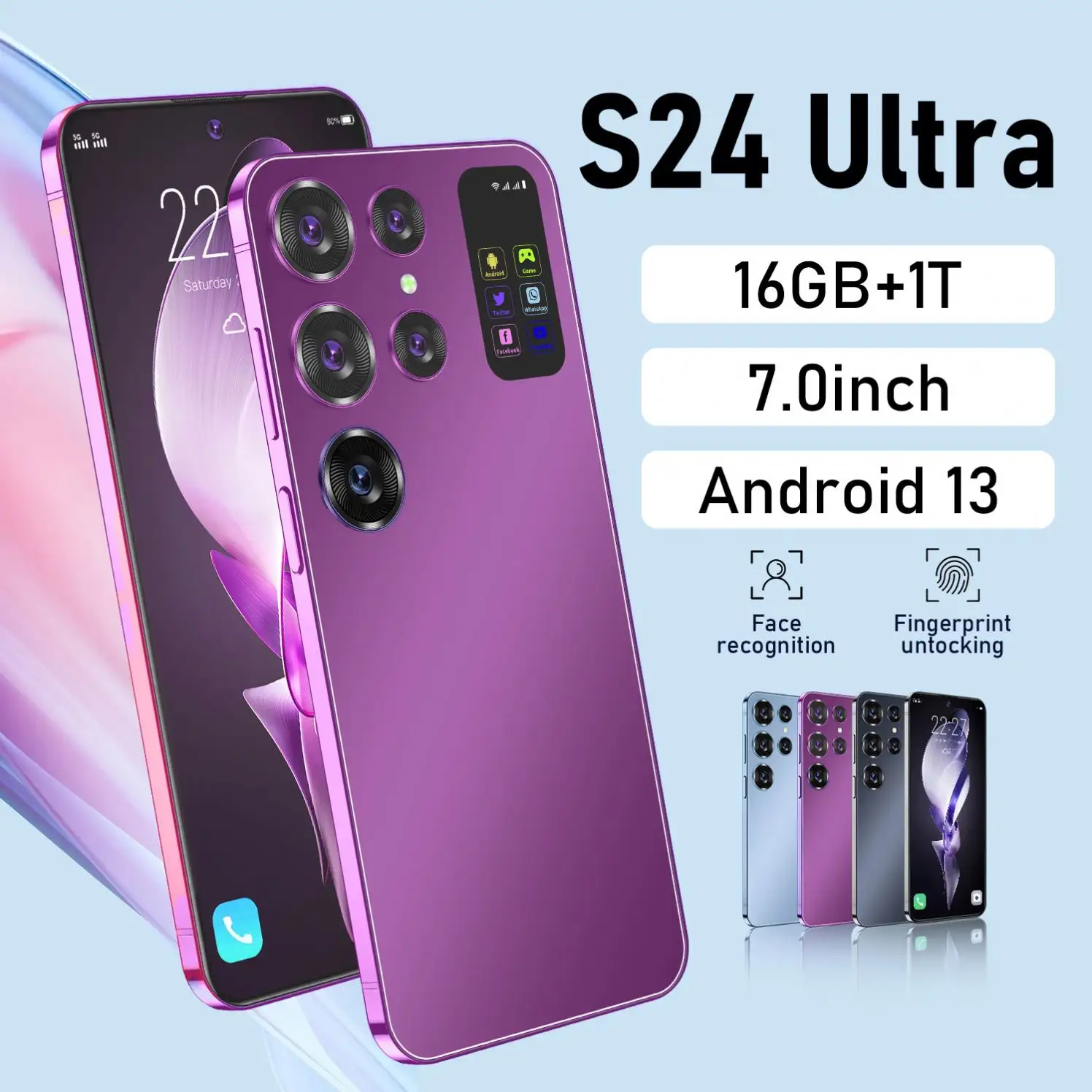 새로운 S24 울트라 안드로이드 스마트폰 5G 스마트 휴대폰 휴대폰