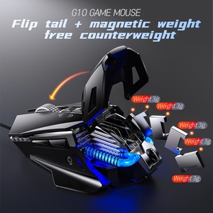 Di alta qualità custom G10 e-sport meccanico con cavo da gioco mouse silenzioso usb 7d programmabile per computer universale mouse - Product Image 3