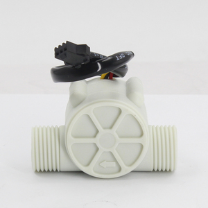 Fábrica Latón/Plástico Efecto Hall Turbina Sensor de flujo de agua Sensor de flujo de pulso con 3 cables