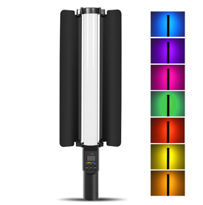 Yeni varış PULUZ 190 LEDs fotoğraf el sopa ışık tam renkli RGB dolgu ışığı ile Barndoor - Product Image 1