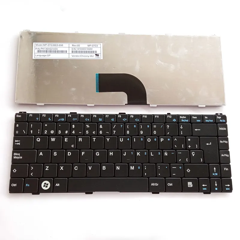 Sp mới cho BenQ joybook S43 S46 dh1404 bàn phím máy tính xách tay Tây Ban Nha