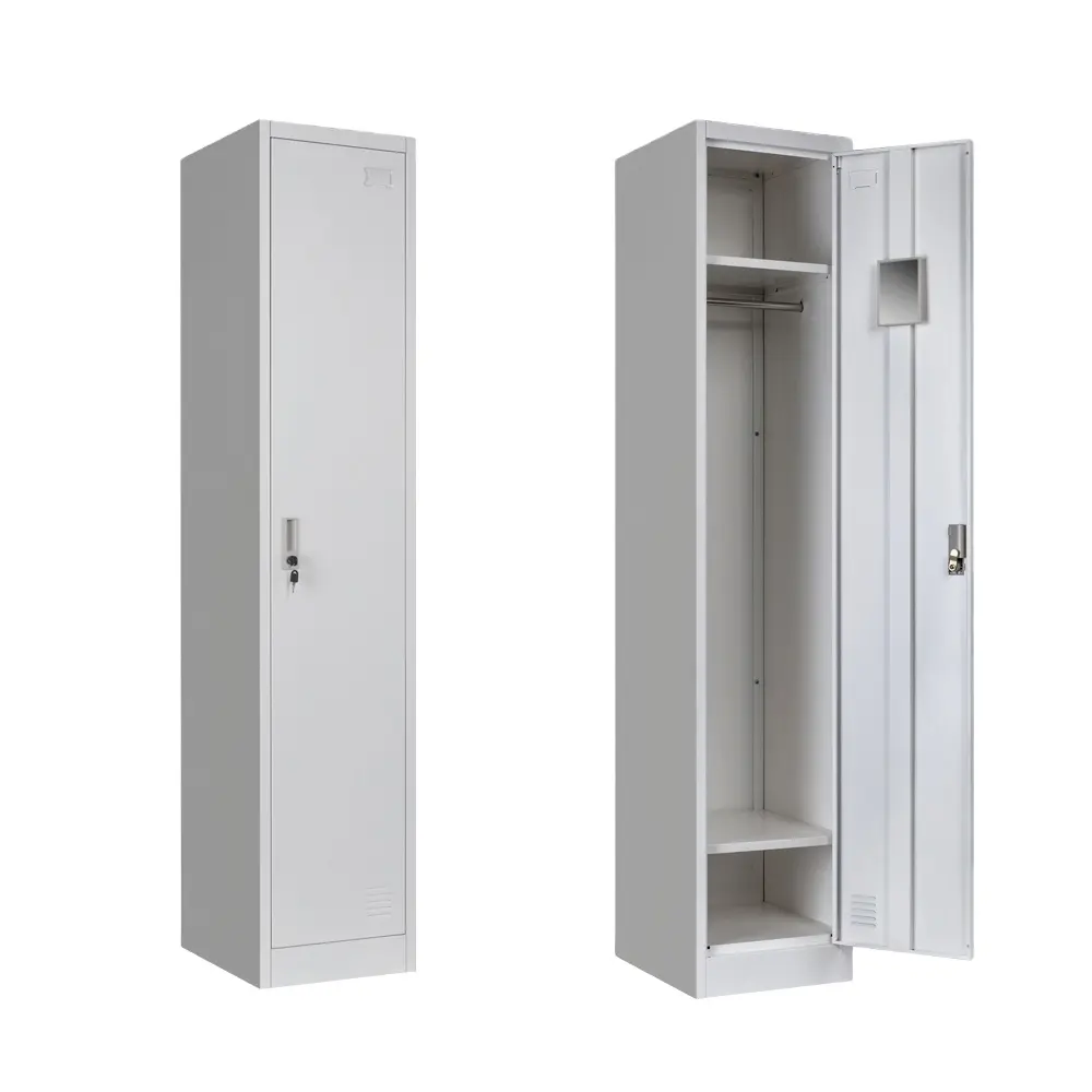 Настенный шкаф, дизайнерский стальной шкаф, один шкафчик, 1 дверь, раздевалка, металлический шкаф для хранения