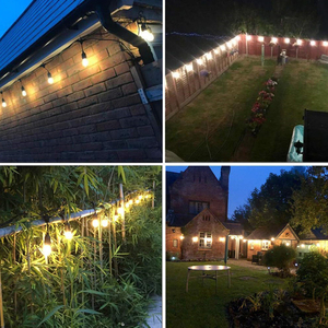 LEDストリングライト48FT15個S14 LED電球ホリデー照明屋外防水ソーラーLED - Product Image 4