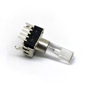 Fabrik beste Qualität heißer Verkauf E12mm Audio Encoder 12 15 18 24 Impulse Kunststoff-Schacht-Encoder mit Tastenschalter - Product Image 6