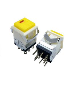 KD2-21/KD2-22 With LED 8pin square Push Button <strong>Switch</strong> - Product Image 1