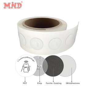 Custom NFC Sticker 13.56mhz 3m Adhesive NTAG 216 Chip Printable Anti-Metal Nfc Tags for Link Sharing with QR <strong>Code</strong> - Product Image 1