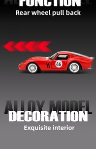 1/32 4 renk müzikli ışık malzeme alaşım Model araba ile karma Metal ölçekli döküm oyuncaklar - Product Image 5