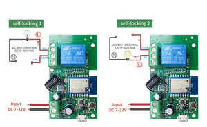 Tuya Zigbee Receiver1CH RF Smart Switch 7-32V AC DC Zigbee telecomando Tuya 433 interruttore luce 10A relè Interlock VoiceControl - Product Image 4