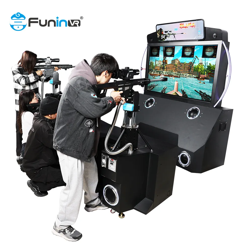 Simulador de agente de juegos de interior, pistolas de tiro, simulador de juego de disparos Vr, simulador de máquina de múltiples jugadores