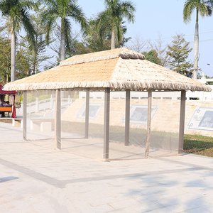 Special Offers Garden <strong>Line</strong> Cast Wrought Iron Steel Metal Frame <strong>Gazebo</strong> Artificial Synthetic <strong>Gazebo</strong> Roof Thatched Roof - Product Image 6