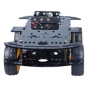 Black 4WD Smart <strong>Robot</strong> Car Kit Smart Kit Car Chassis <strong>Robot</strong> For Diy Rc <strong>Remote</strong> <strong>Control</strong> Robotics Learning