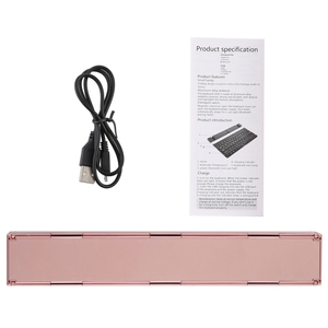 Teclado plegable GK608 ultradelgado para teléfono móvil, teclado inalámbrico barato para tableta y PC con soporte, sistema Android i OS Win - Product Image 5