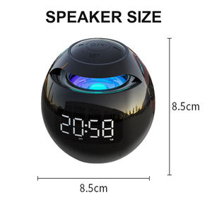 Mini MP3 müzik çalma hoparlör taşınabilir kablosuz hoparlör ses kutusu ile LED ekran alarmı saat - Product Image 6