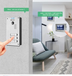 3 Family Apartment Video <strong>Intercom</strong> 2 Wire 7 Inch Video Door Phone Doorbell <strong>Intercom</strong> Door Set - Product Image 5