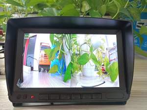 Monitor de gran angular de 7 pulgadas y ayuda de marcha atrás de cámara Monitor de coche de camión de entrada de vídeo de 2 vías - Product Image 3