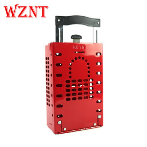 NT-K21 kırmızı grup kilitleme ÇELİK TABAKA güvenlik kiti kilitleme etiketleme istasyonu kutusu kilit silindirleri ile - Product Image 5