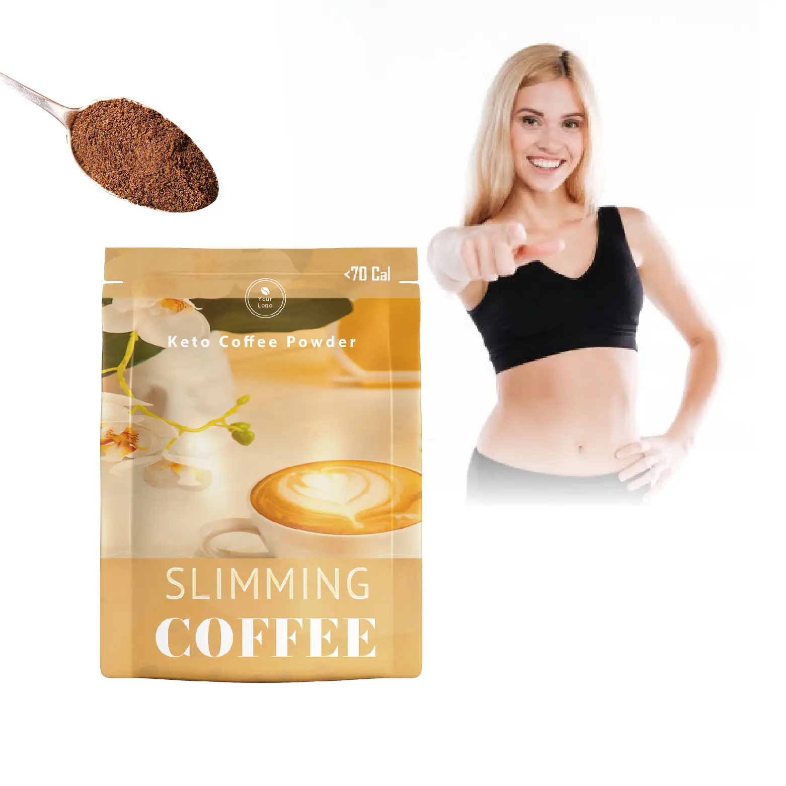 coffee slimming Matcha flavor Weight loss keto Coffee Powder of Keto max health supplement