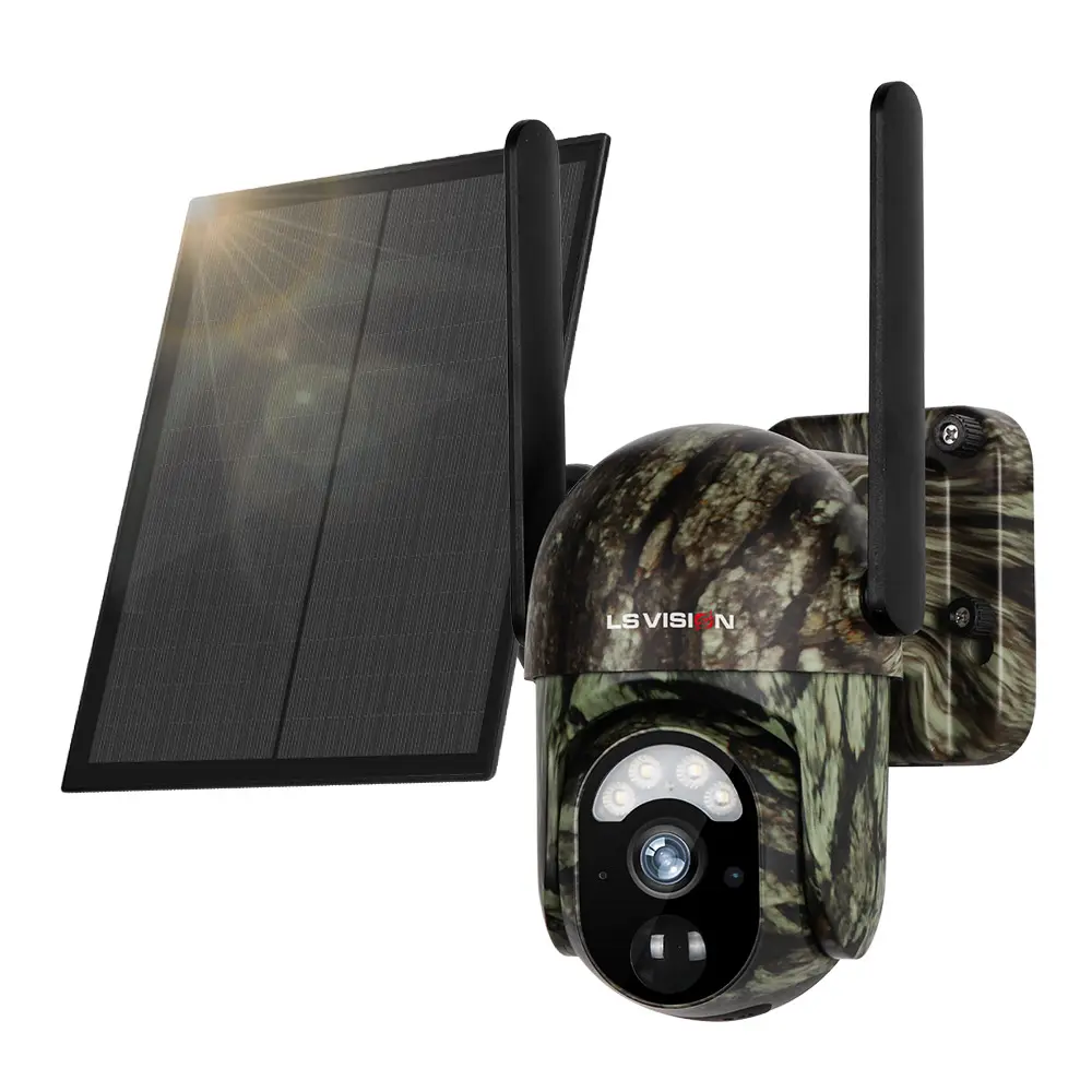 LS VISION 4G Câmeras Trilha celular ao ar livre Solar Powered IP66 impermeável Night Vision câmera escondida sem fio