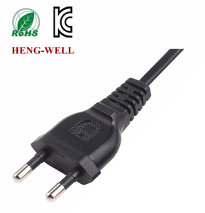 Stokta en iyi fiyat kore KC onayı 2 Pin fiş elektrikli ev aletleri 1.60M kuyruk hafifçe işlenmiş güç kablosu olabilir - Product Image 2