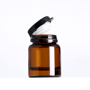 5ml 10ml 15ml Envases de aceite esencial cosmético de ámbar transparente Botellas de vidrio de esmalte de gel de uñas UV vacías con labio abatible - Product Image 3