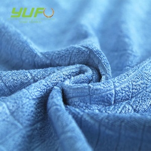 YUFU toptan mikro fiber yüksek emilim elastik ızgara atkı havlu tekstil kabartmak olmadan rahat yüz havlusu - Product Image 5