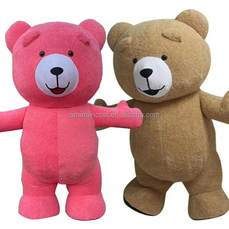 लोकप्रिय कोस्प्ले टेडी भालू की पोशाक सूजन वाली पोशाक वयस्कों के लिए शुभंकर टेडी भालू शुभंकर पोशाक