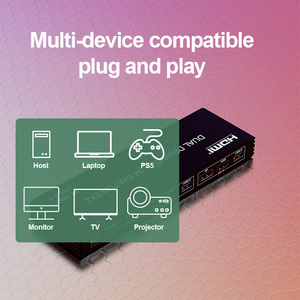 Dual DP/<strong>HDMI</strong> 8K 60Hz KVM <strong>Switch</strong> 2x2 <strong>2</strong>-in-<strong>2</strong>-out USB 3.0 Audio &amp; Video Accessory for Computer Monitor Keyboard Mouse - Product Image 3