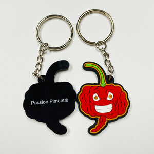 Factory Promotion Rubber <strong>Key</strong> Chains <strong>Key</strong> Holder Custom <strong>Shape</strong> 2D or 3D Soft Pvc <strong>Key</strong> Rings White Rubber Keychain Cartoon Set - Product Image 4