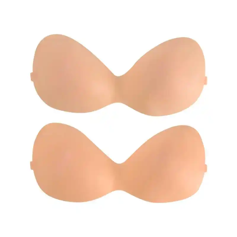 All in one piece ซิลิโคน bra pad กาวที่ไม่มีสายหนังเหนียวที่มองไม่เห็น push up บราซิลิโคน