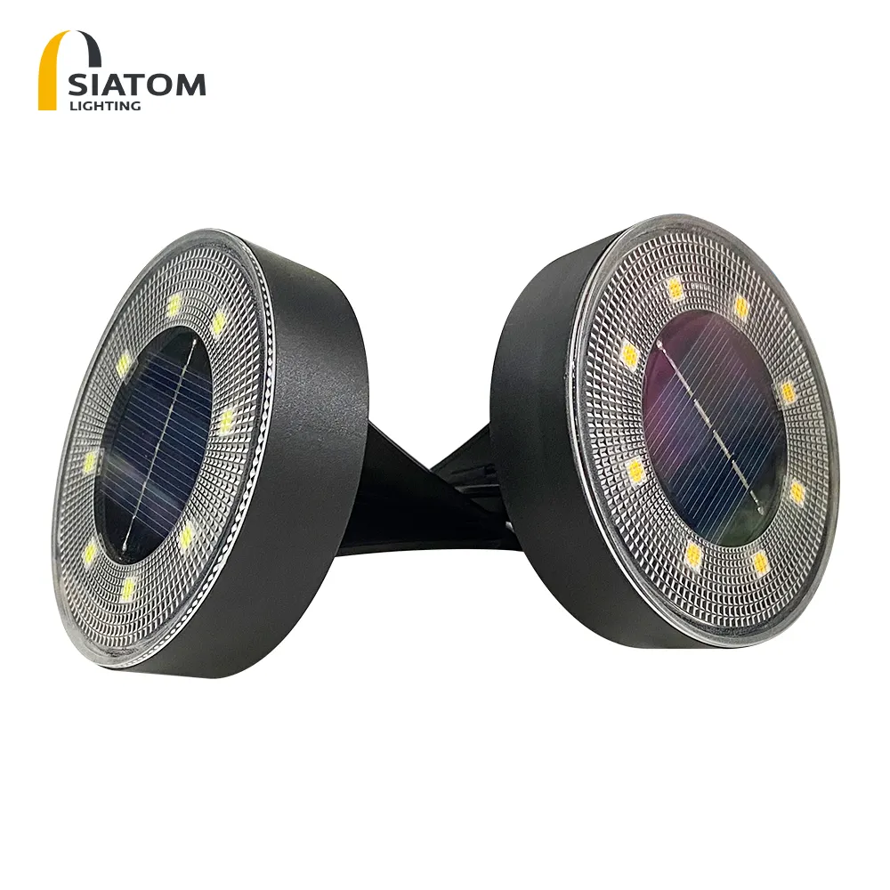 Outdoor IP68 Waterproof 8 Led 3000k 6000k Solar Power In the Ground Lights Stick Garden Pathway Light